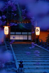 枝垂れの中で～正門