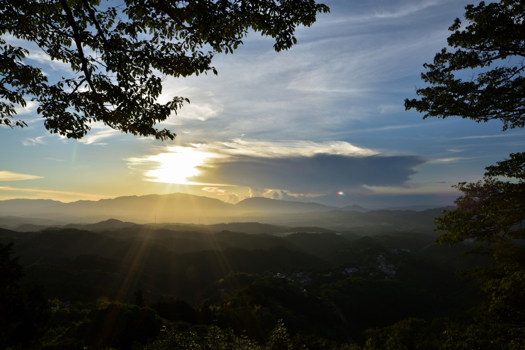 吉野山からの夕景