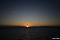 白崎海岸の夕日