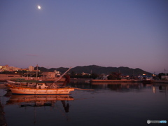夕に染まる