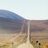 砂漠の一本道