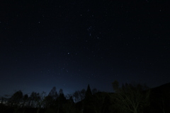 田貫湖からオリオン座