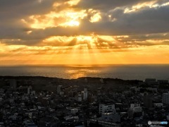 海に沈む夕日