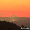 夕焼け富士山