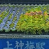 雨降りの上神梅駅