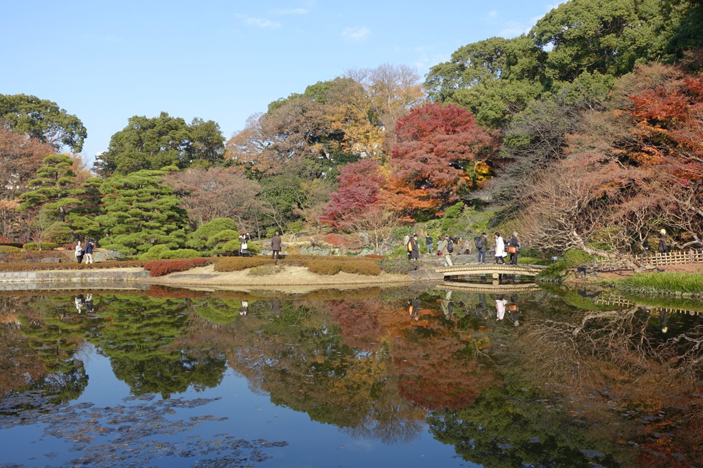 皇居にて