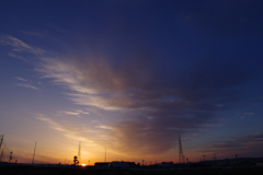 6月の朝の空