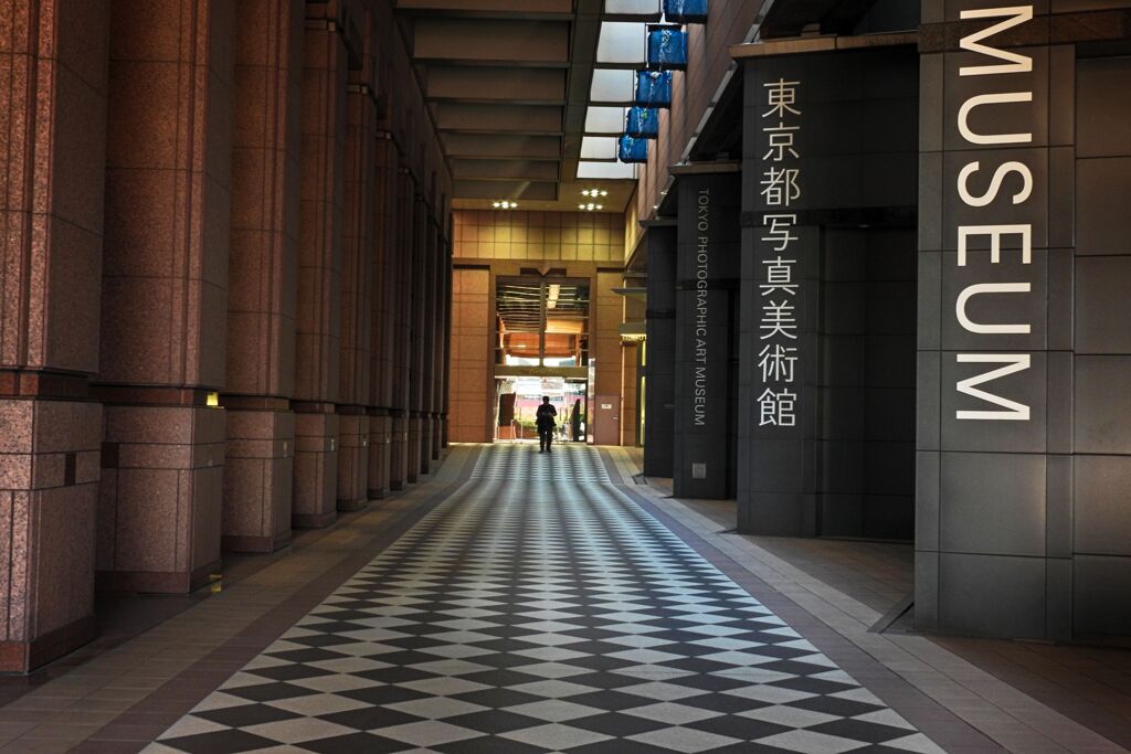 東京都写真美術館に続く道