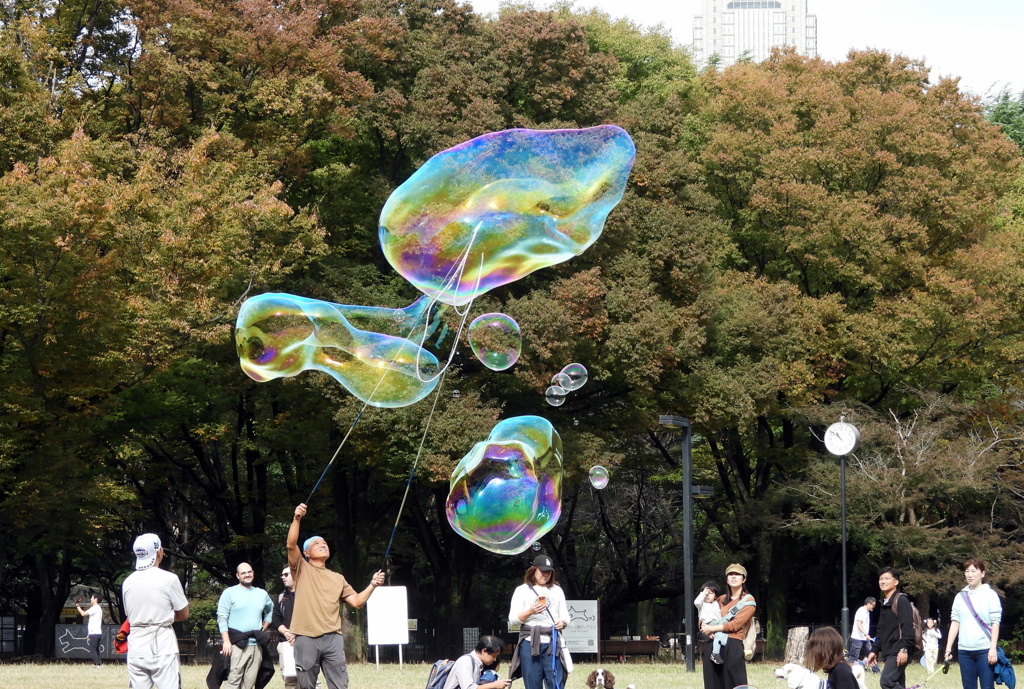 大きなシャボン玉