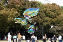 大きなシャボン玉