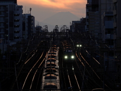 幡谷陸橋にて