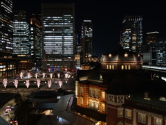 東京駅丸の内夜景