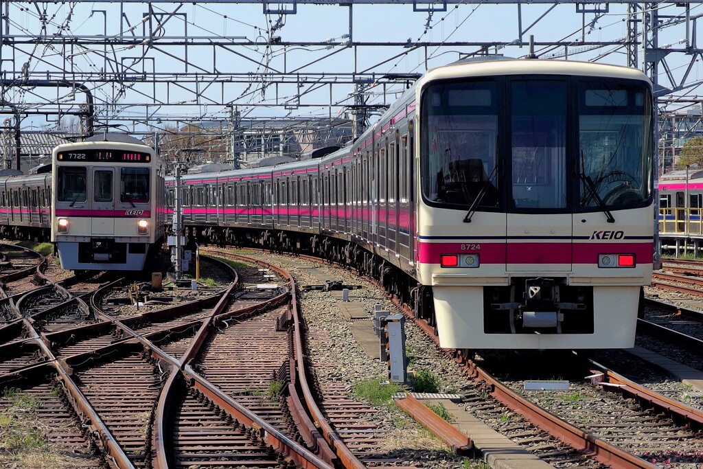高幡不動駅にて