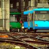 カラフルな電車
