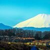 車窓から見た富士山