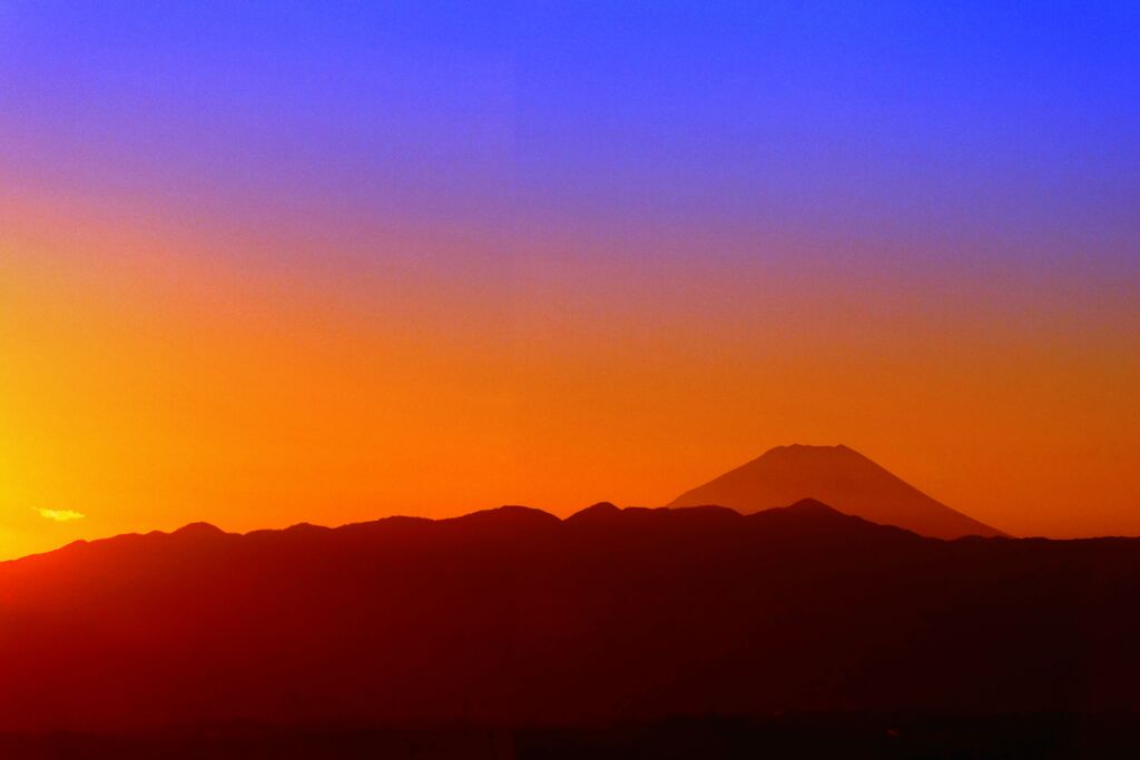 富士山夕景