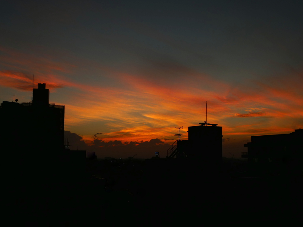 今日の夕焼け