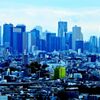 練馬区役所展望台にて