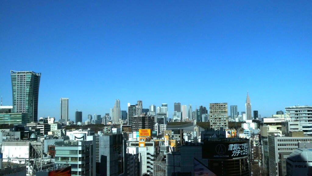 渋谷スクランブルスクエアからの眺望