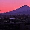 富士山の夕景