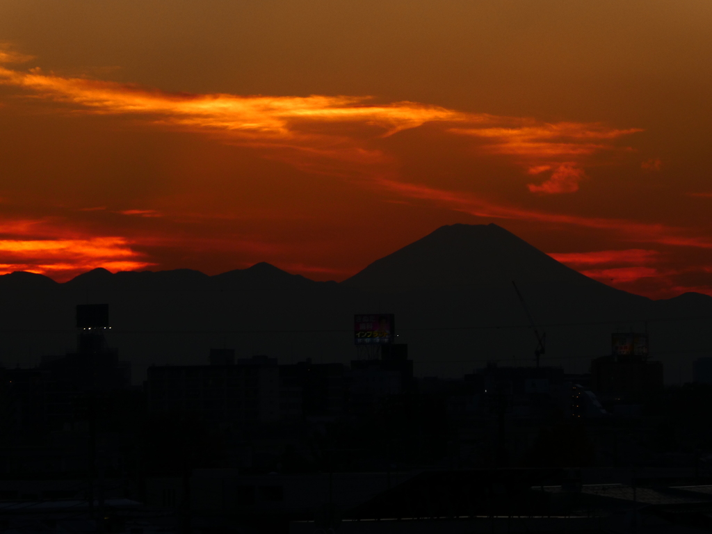 昨日の夕景