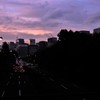 束の間の夕焼け