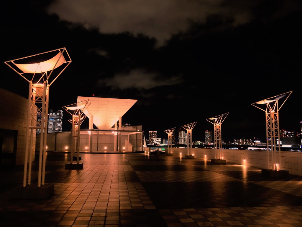 晴海埠頭の夜景