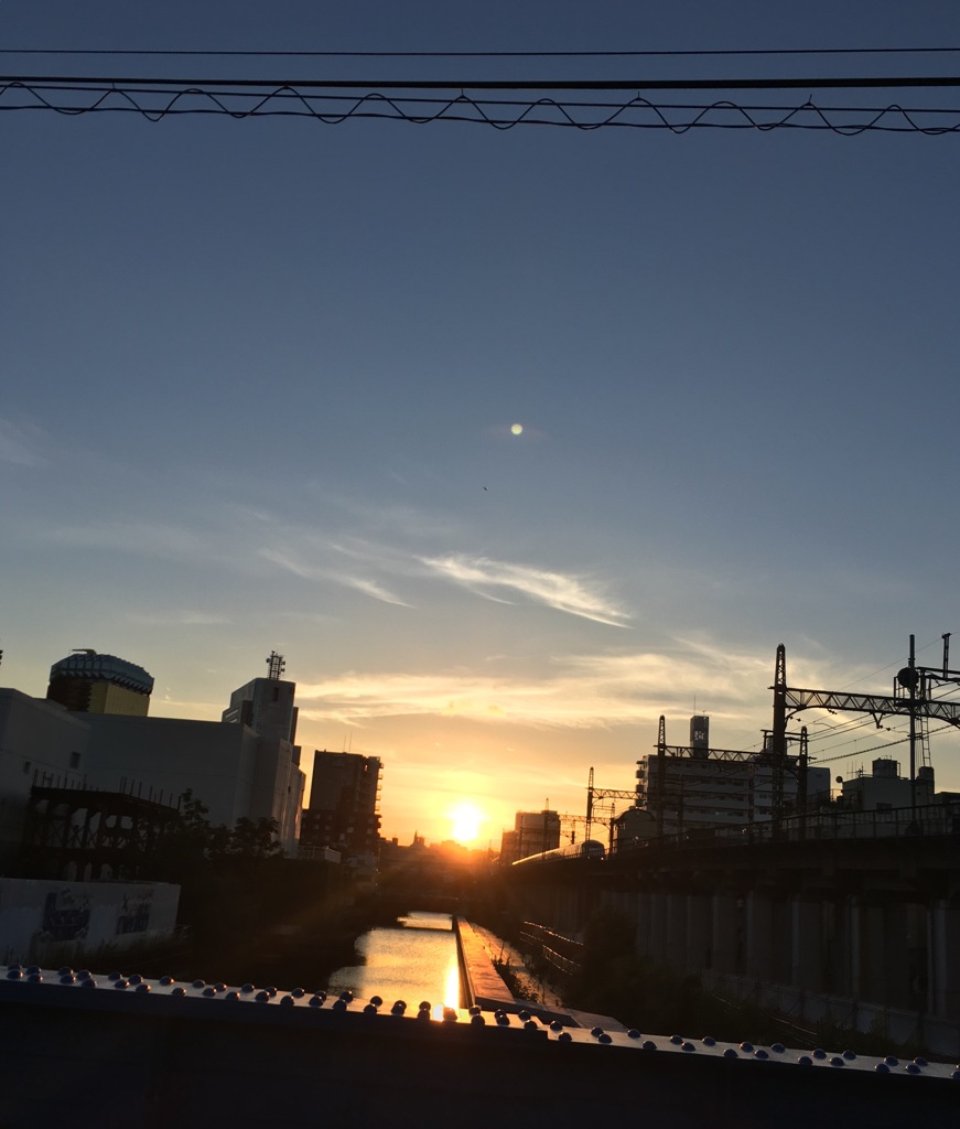 夏の夕焼け