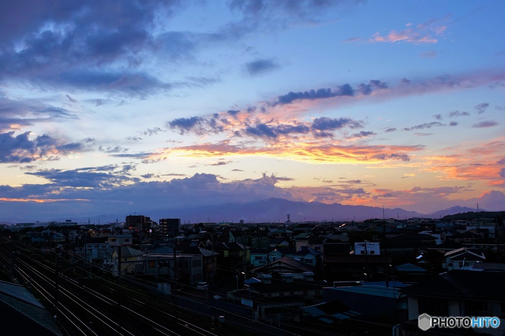 夕日