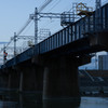 寒空の線路橋