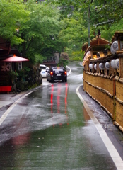 小雨の貴船