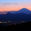 夕暮れ富士山