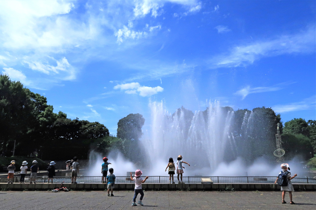 北浦和公園の噴水