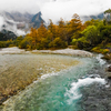 上高地　素晴らしい水の色