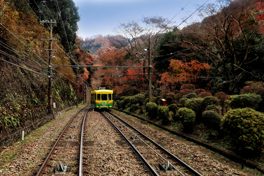 高尾山のケーブルカー