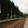 会津宮下駅（6時半頃）