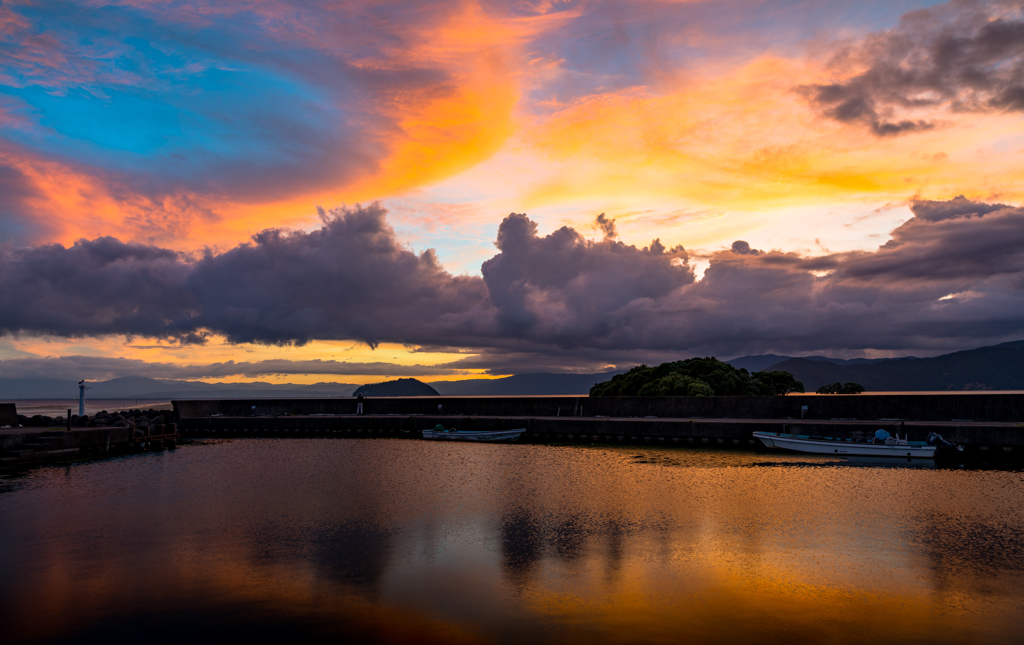 夏の夕景