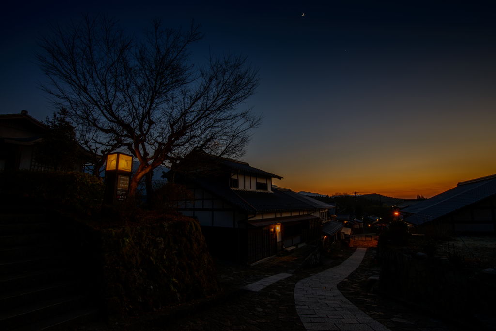 夜の馬籠宿2