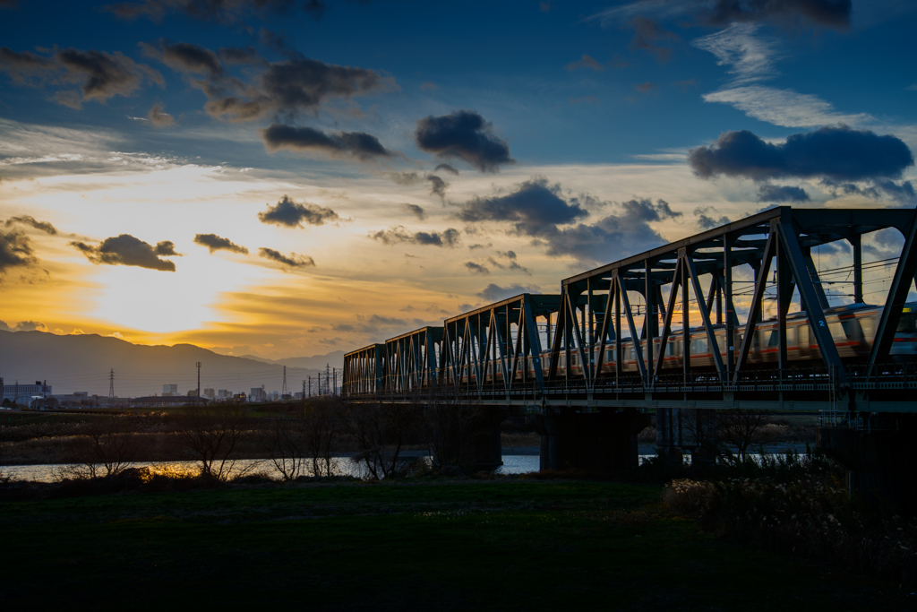 夕暮れ