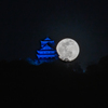 岐阜城とピンクムーン①
