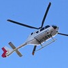 用水路上空・定刻出勤ドクターヘリ