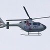 用水路上空・定刻通勤飛行のドクターヘリ