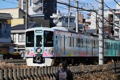 冬晴れ沿線・西武新宿線・52席の至福（リアビュー）