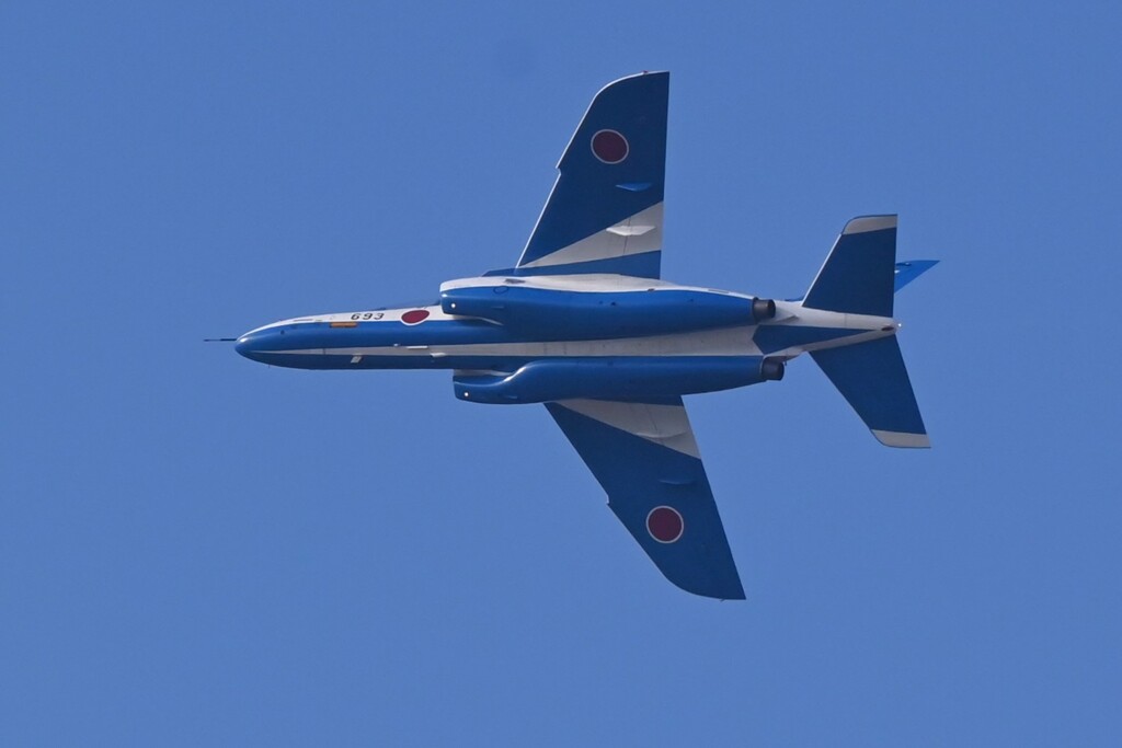 菜園上空・ブルーインパルスが航空祭の打ち合わせに来た！
