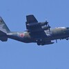 K川上空・自衛隊機（C-130 ハーキュリーズ）