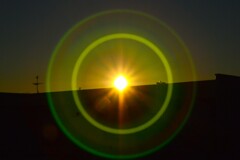 2025年1月1日 (我が家のベランダより初日の出)
