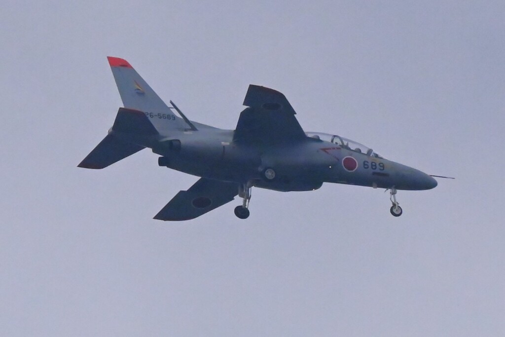 K川上空・自衛隊機（T-4練習機）