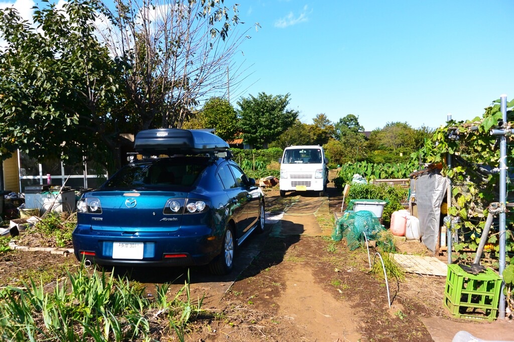 菜園・愛車（17年目の車検上がり）