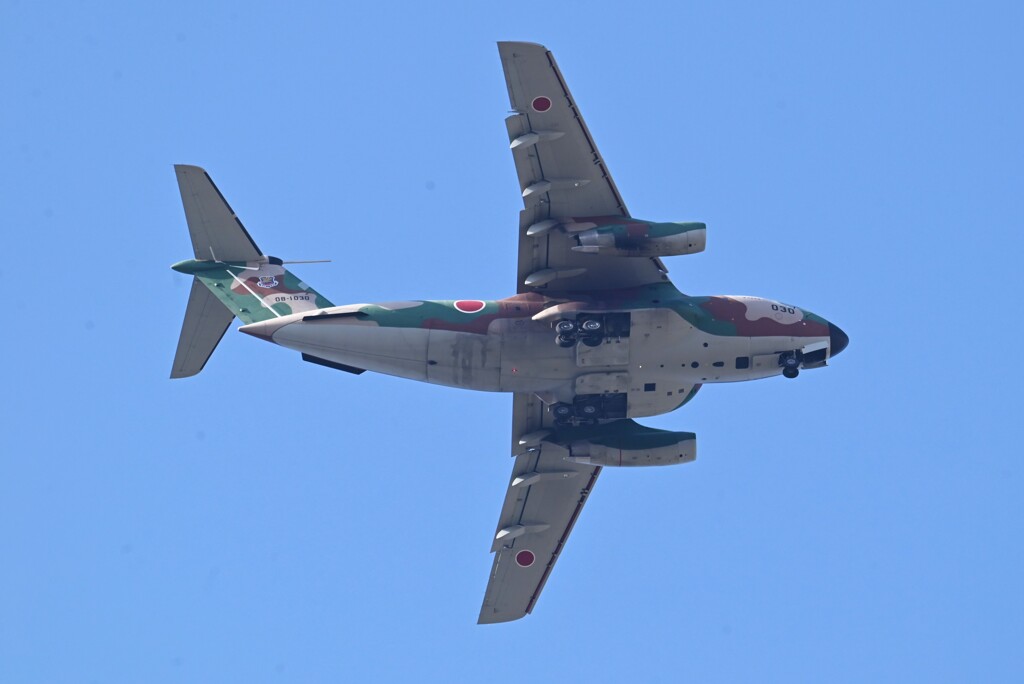 Ｋ川上空・C-2輸送機