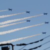 菜園上空・ブルーインパルス（アクロバット飛行） 